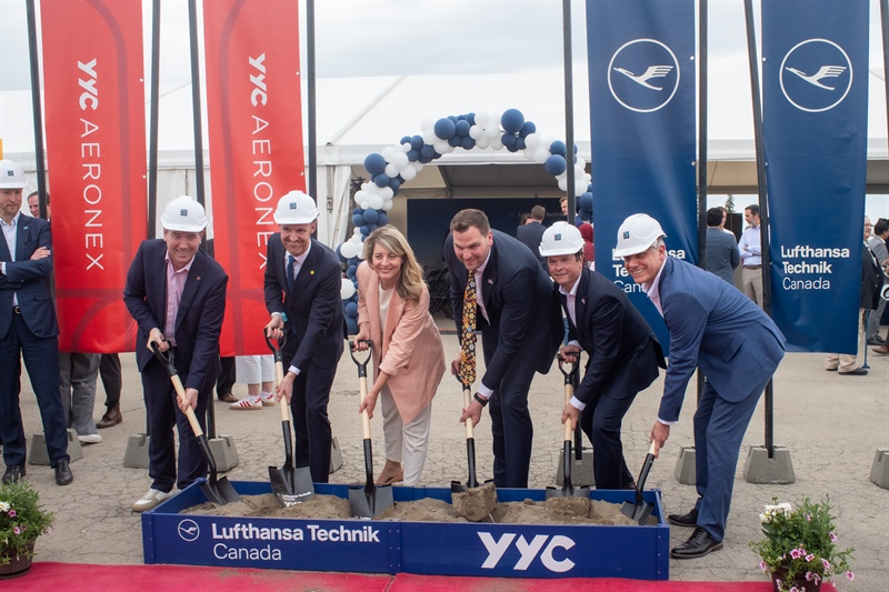Calgary Airport breaks ground on new engine maintenance facility