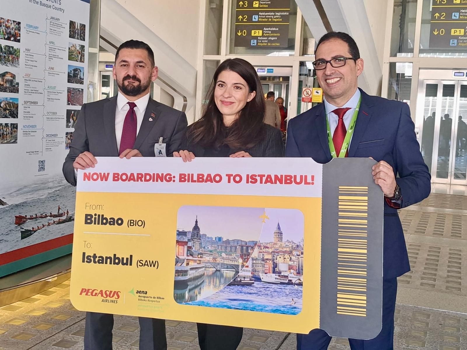Pegasus Airlines launches direct flights between Istanbul and Bilbao