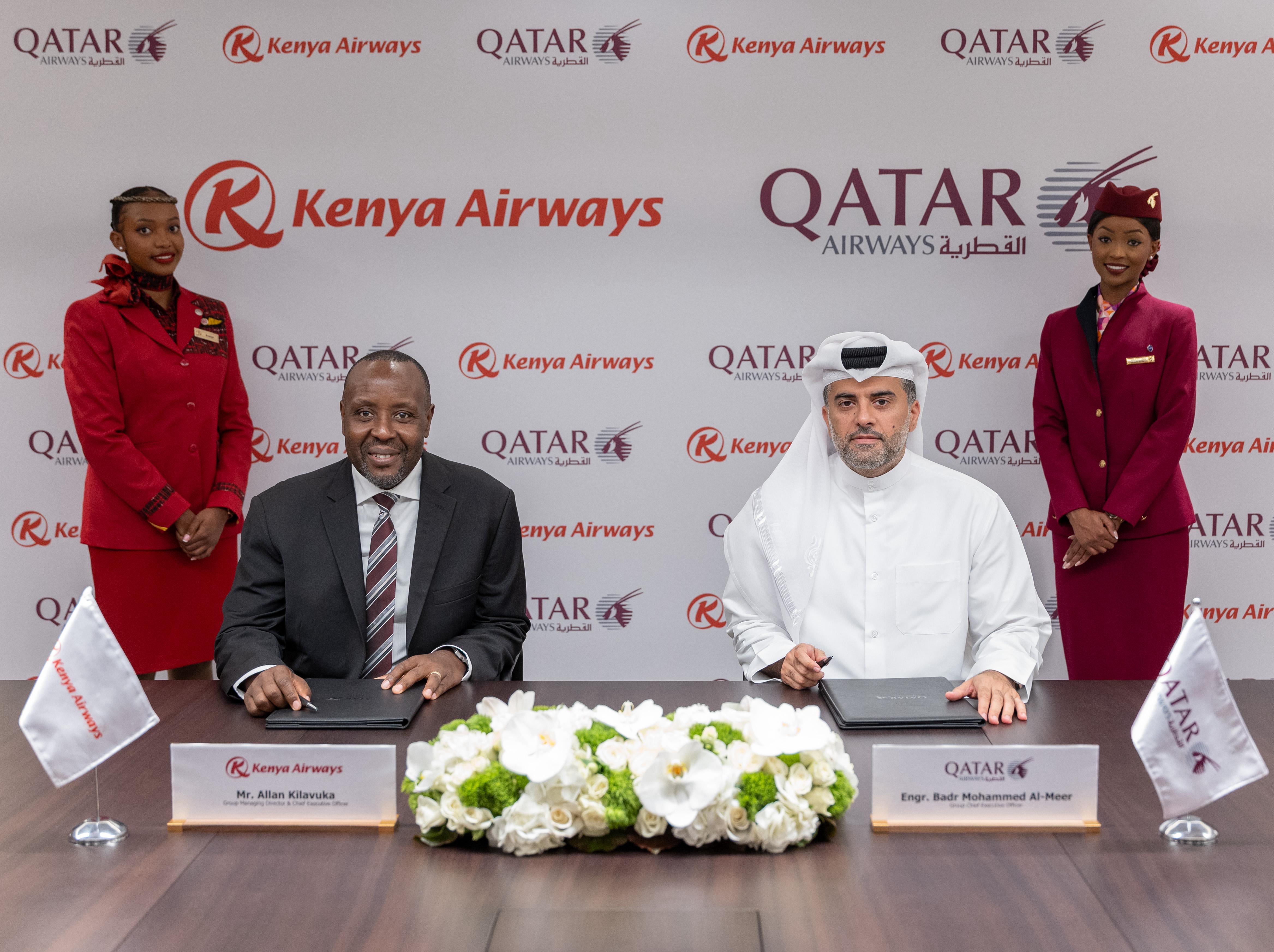 Qatar Airways and Kenya Airways ink new codeshare partnership