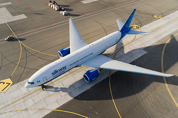 Silk Way West Airlines adds third 777 freighter to Heydar Aliyev International Airport
