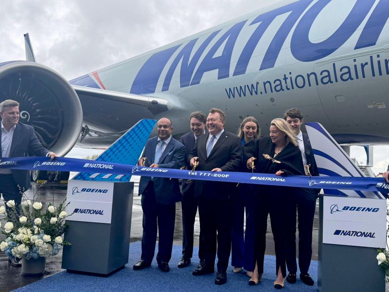 National Airlines takes delivery of first Boeing 777-200 freighter