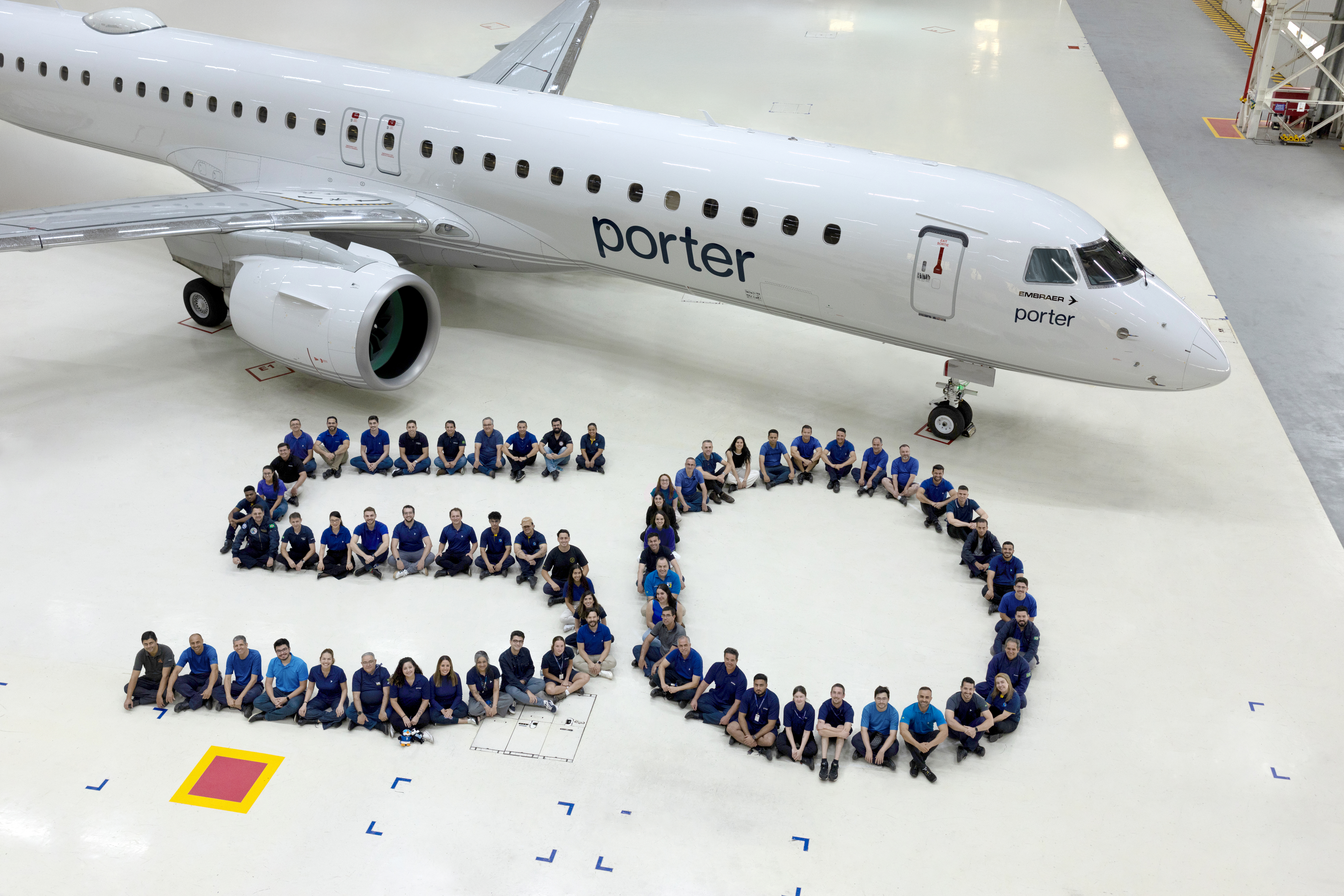 Porter Airlines receives 50th Embraer E195-E2 jet