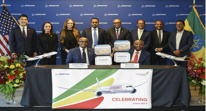 Ethiopian Airlines converts options to buy six Boeing 787-9 Dreamliners