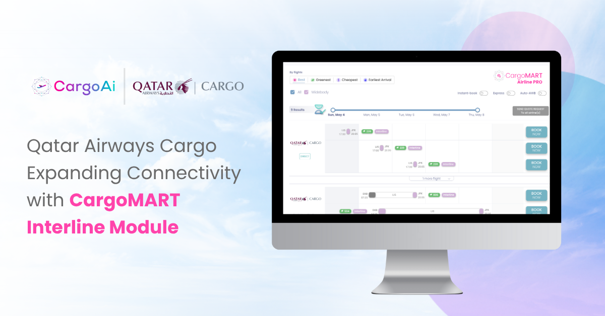 CargoAi launches interline module for Qatar Airways Cargo bookings