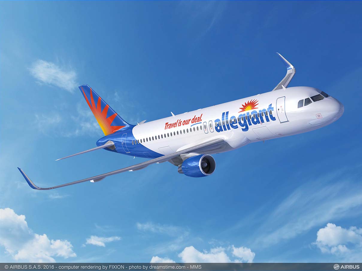 Allegiant receives its first U.S.-produced Airbus aircraft