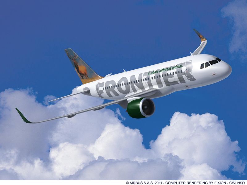 Aircastle delivers first of four A320neo to Frontier Airlines