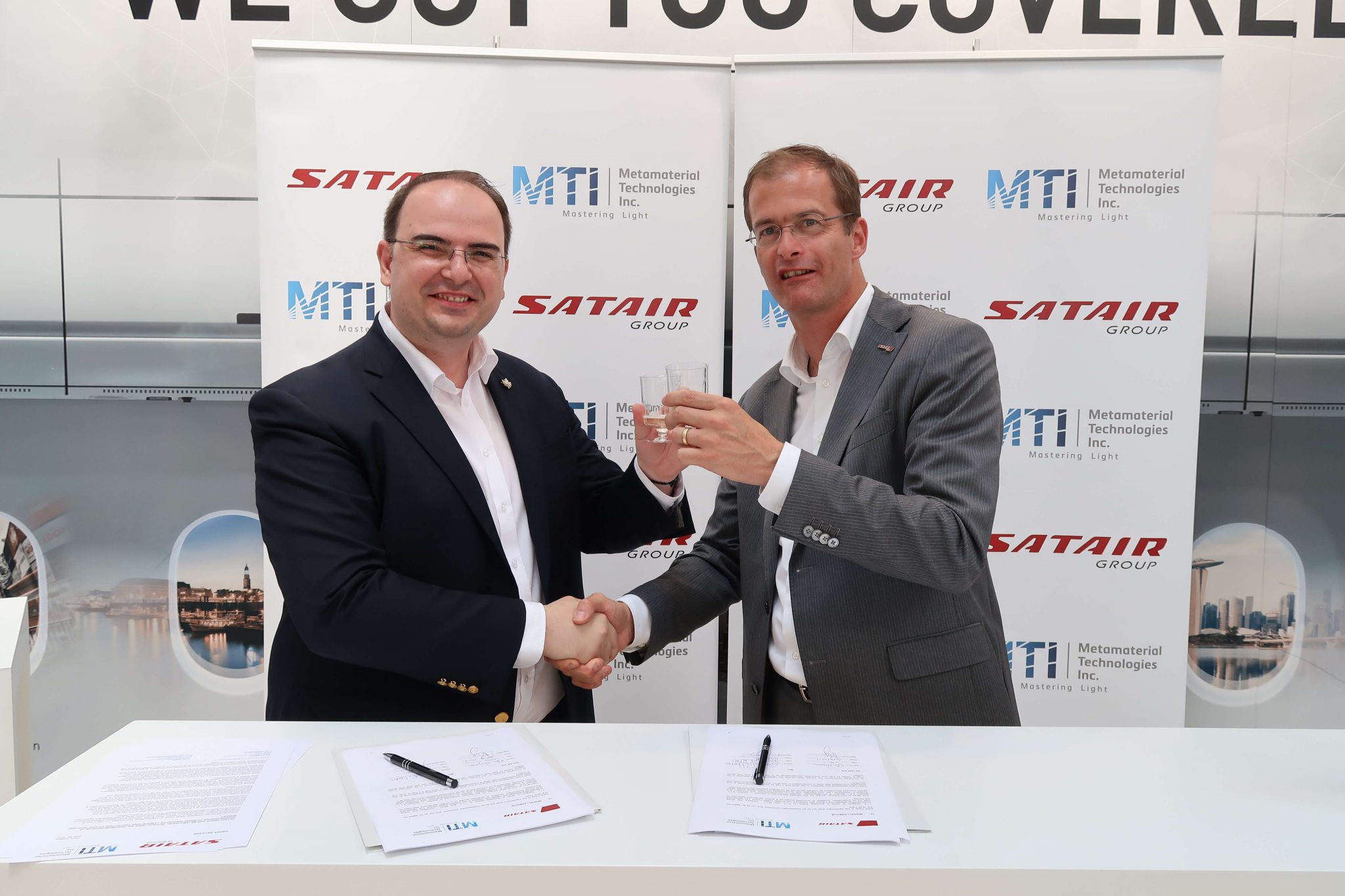 Satair Group and Metamaterial Technologies sign MOU to bring innovative laser strike protection to civil aviation market