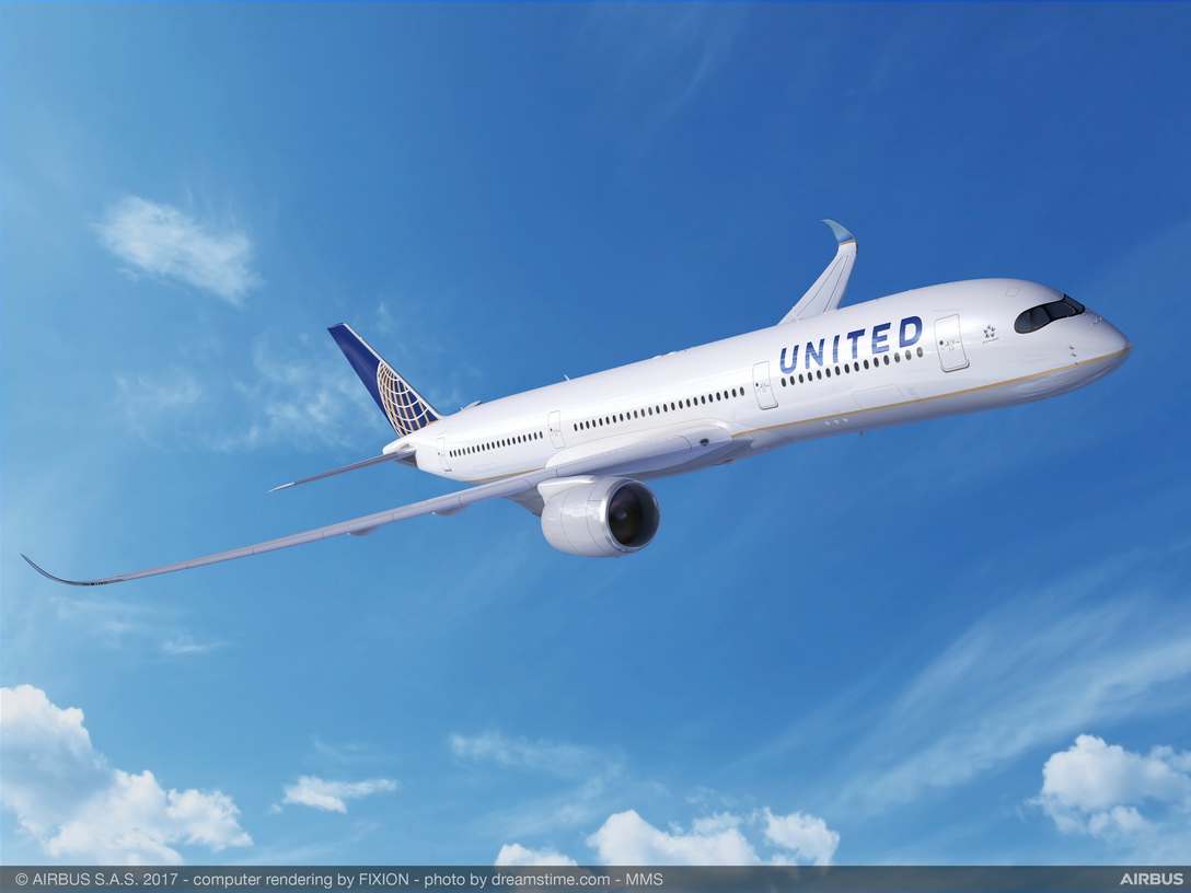 United Airlines increases A350 XWB order to 45