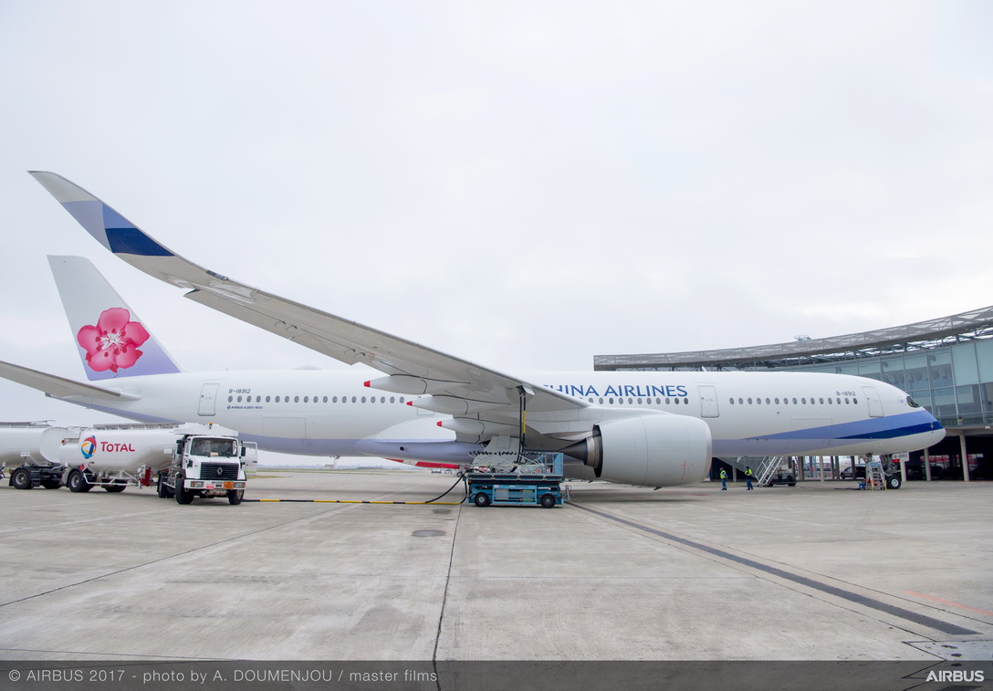 China Airlines takes delivery of A350 XWB powered with biofuel mix