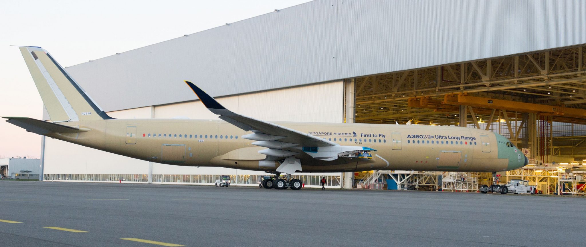 First Ultra Long Range A350 XWB makes its debut