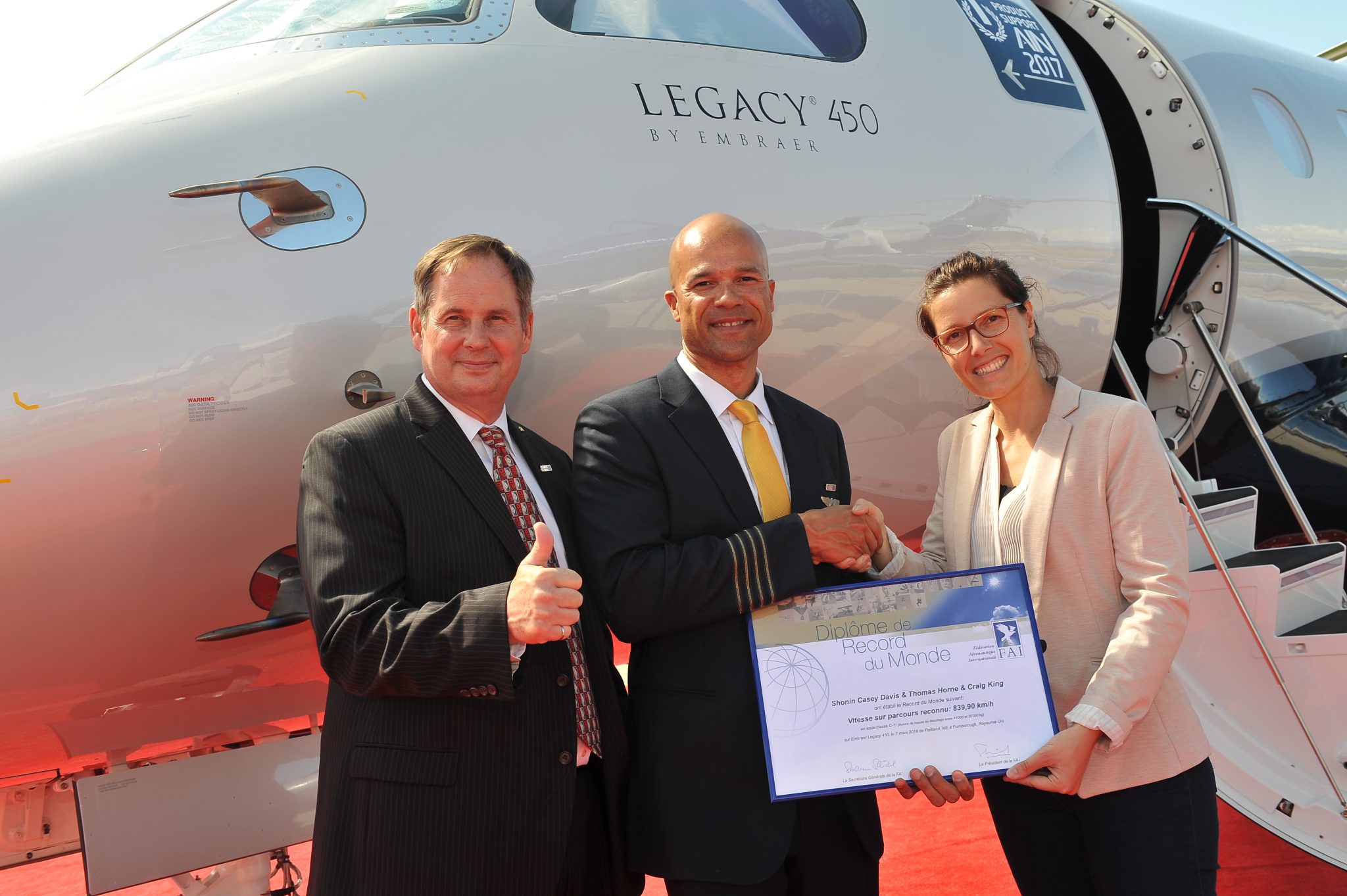 Embraer Legacy 450 sets transatlantic speed record