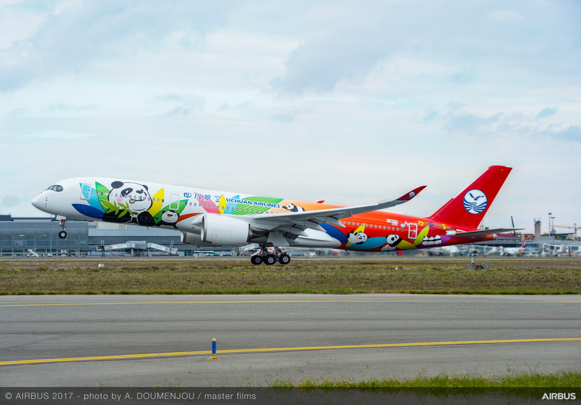 Sichuan Airlines takes delivery of its first Airbus A350-900