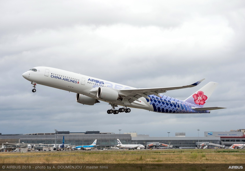 Airbus and China Airlines present A350-900 with special joint livery