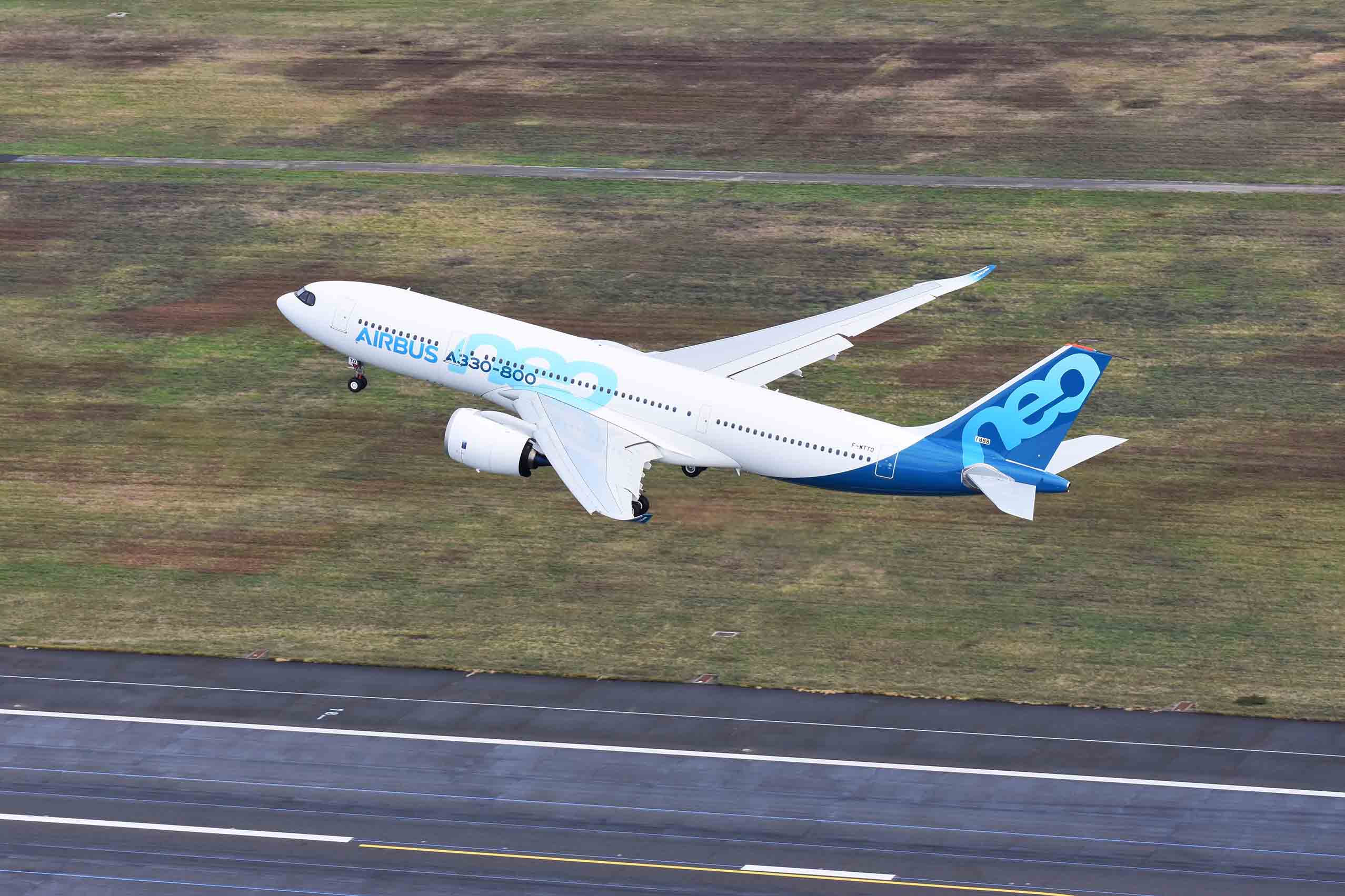 First A330-800 becomes airborne for its maiden flight