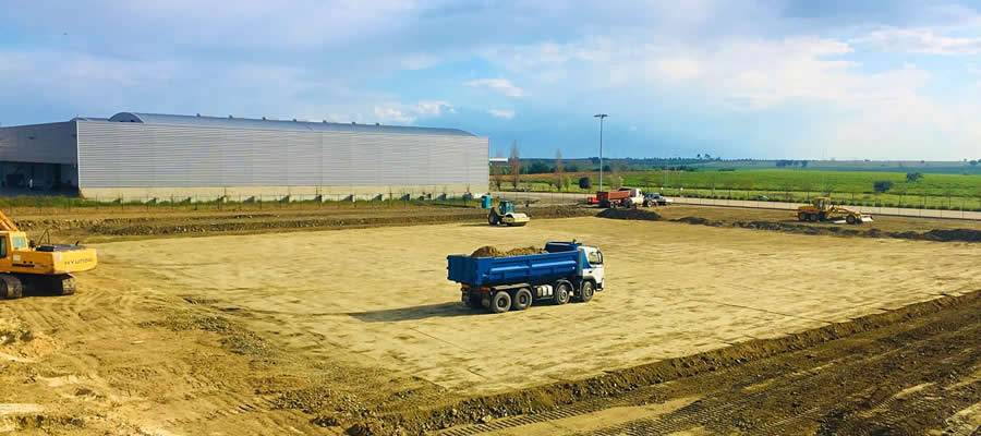 Mesa hangar construction gets underway