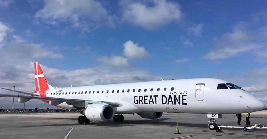 Great Dane Airlines takes two E195 aircraft