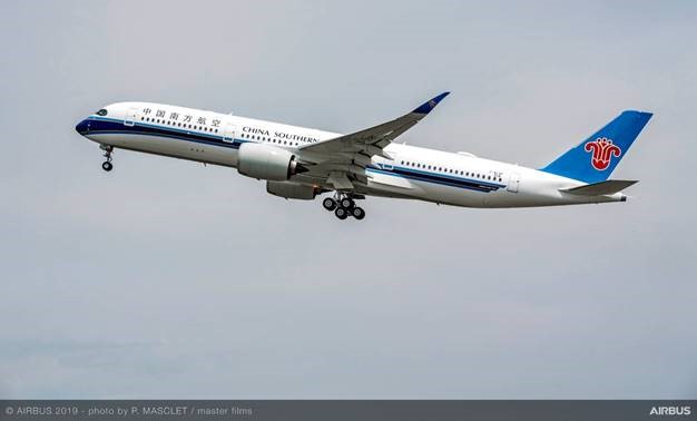 China Southern Airlines takes delivery of its first Airbus A350-900