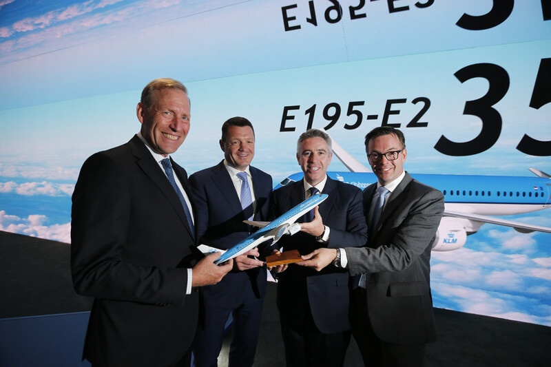 KLM Cityhopper announces intention to purchase 35 Embraer E195-E2 jets