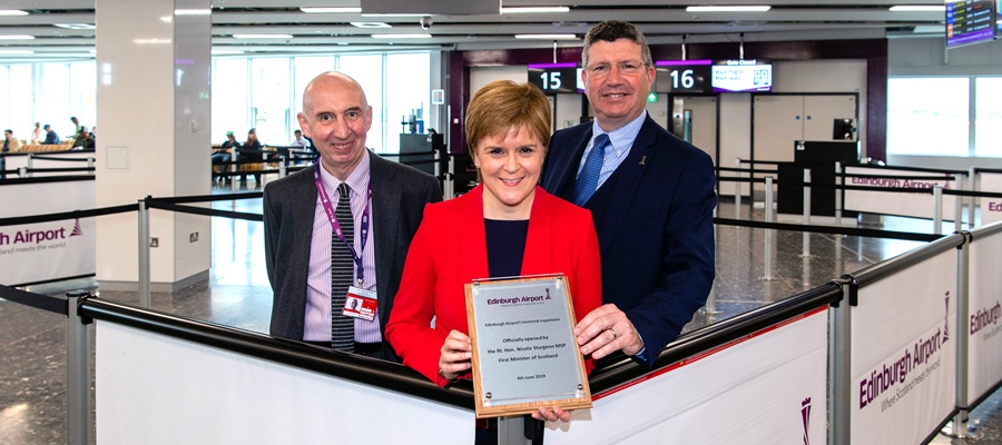 Edinburgh Airport’s £75 million terminal expansion officially opens
