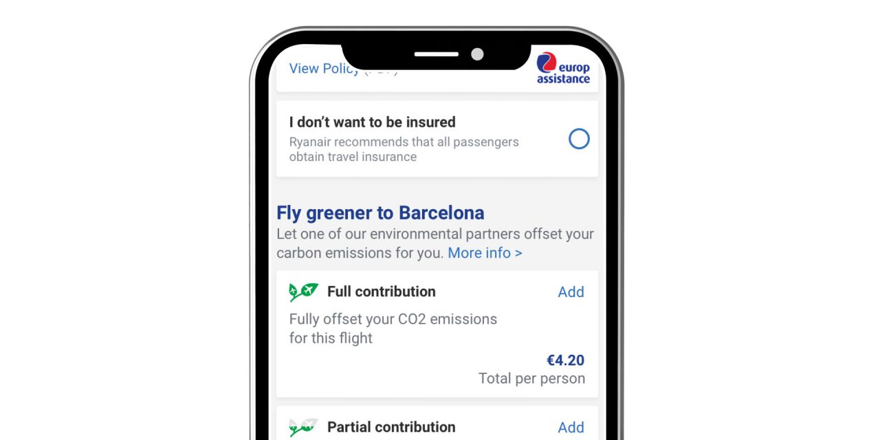 Ryanair launches new carbon calculator