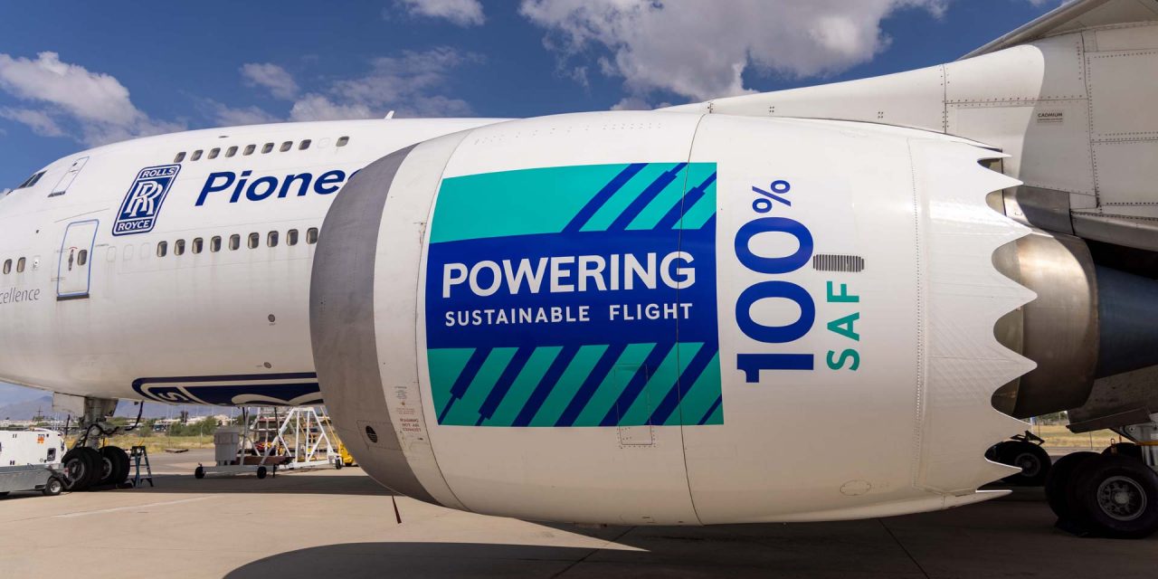 Rolls-Royce joins Boeing and World Energy for successful 100% Sustainable Aviation Fuel flight