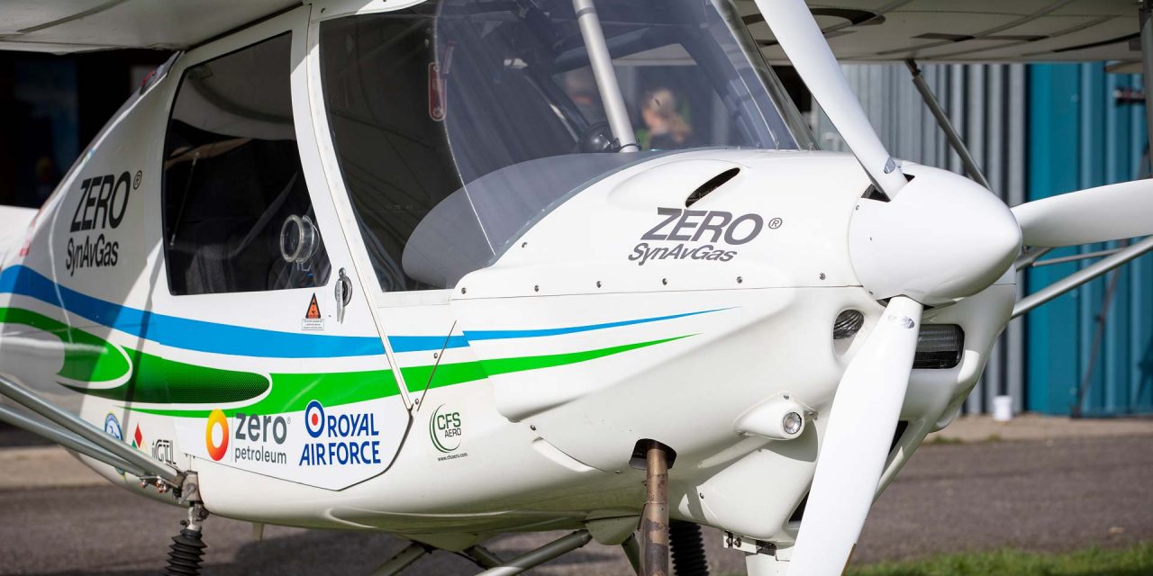 Zero Petroleum and the RAF complete world’s first flight using 100% net-zero synthetic fuel