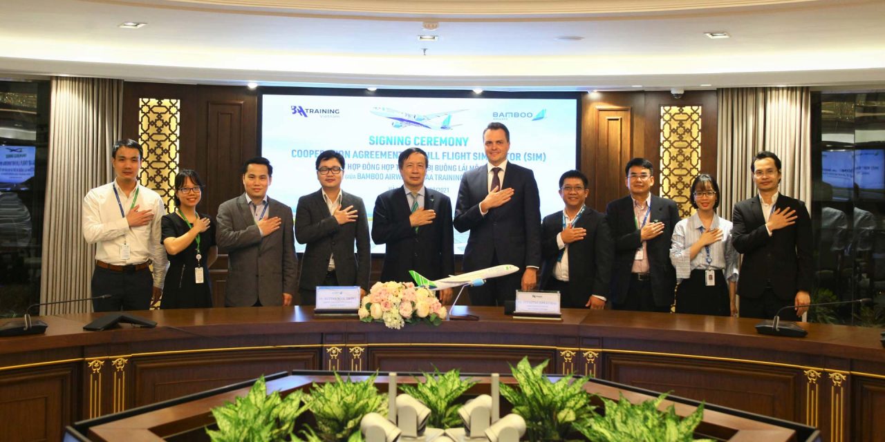 BAA Training Vietnam and Bamboo Airways ink a long-term agreement on full flight simulator