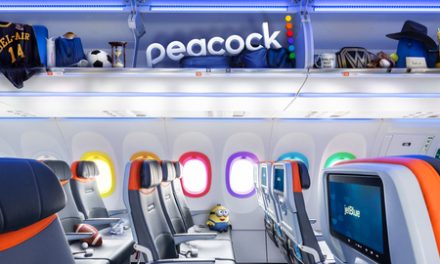 JetBlue and Peacock display new in-flight entertainment offering