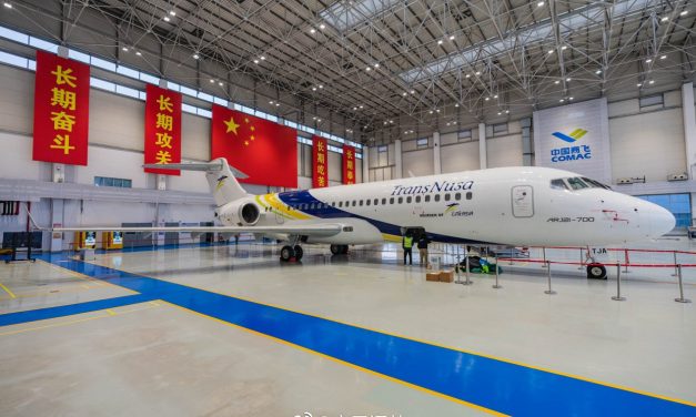 COMAC delivers its first ARJ21 to oversees airline TrasNusa