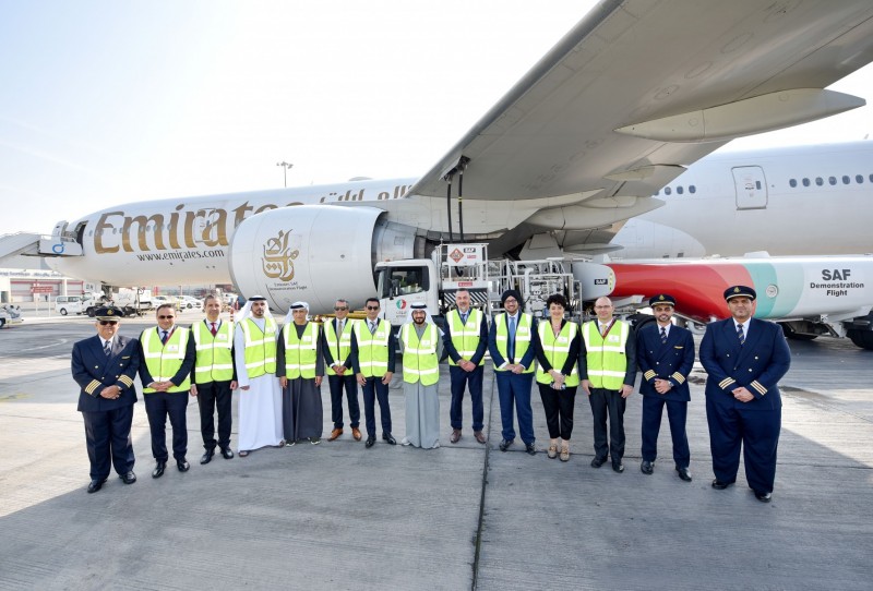 Emirates completes first demo flight with 100% SAF