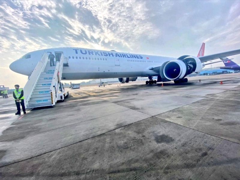 IndiGo welcomes its second wet leased B777 from Turkish Airlines