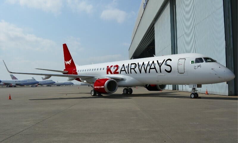 Pakistan’s new start-up airline K2 set to launch this year with E2 jets