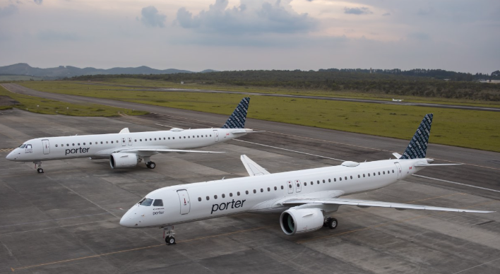 Porter Airlines marks first Toronto-Vancouver flight on Embraer