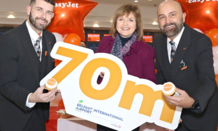 easyJet passes 70-million-passenger milestone in Belfast
