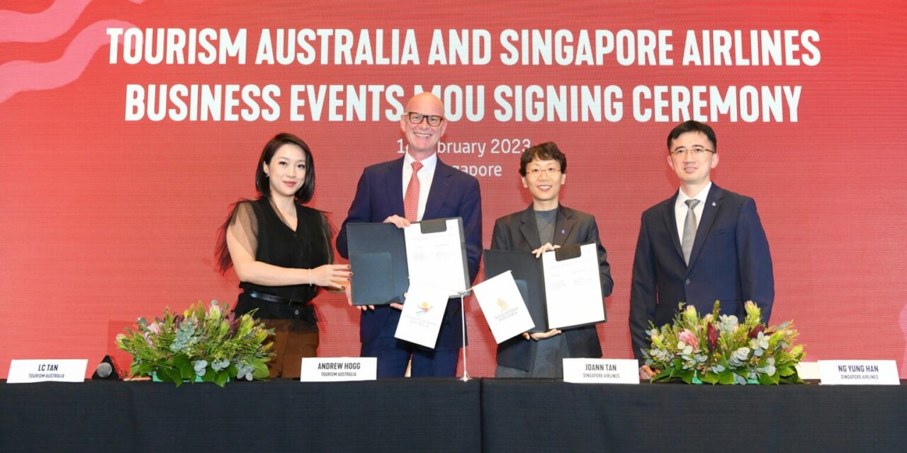 Singapore Airlines and Tourism Australia ink deal to promote business travel in Australia