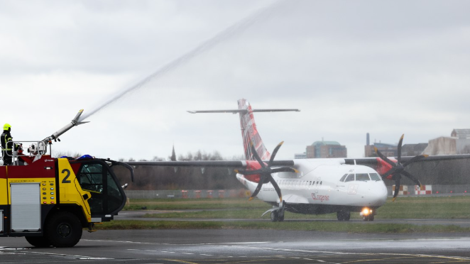 Belfast City and Loganair mark 40 years of flights