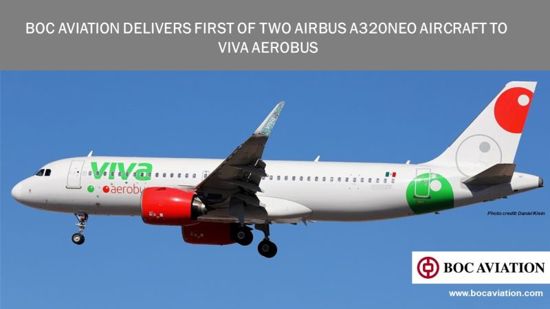 BOC Aviation delivers first of the two new A320neos to Viva Aerobus