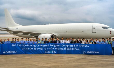 Boeing delivers GAMECO converted 737-800 BCF to Genesis