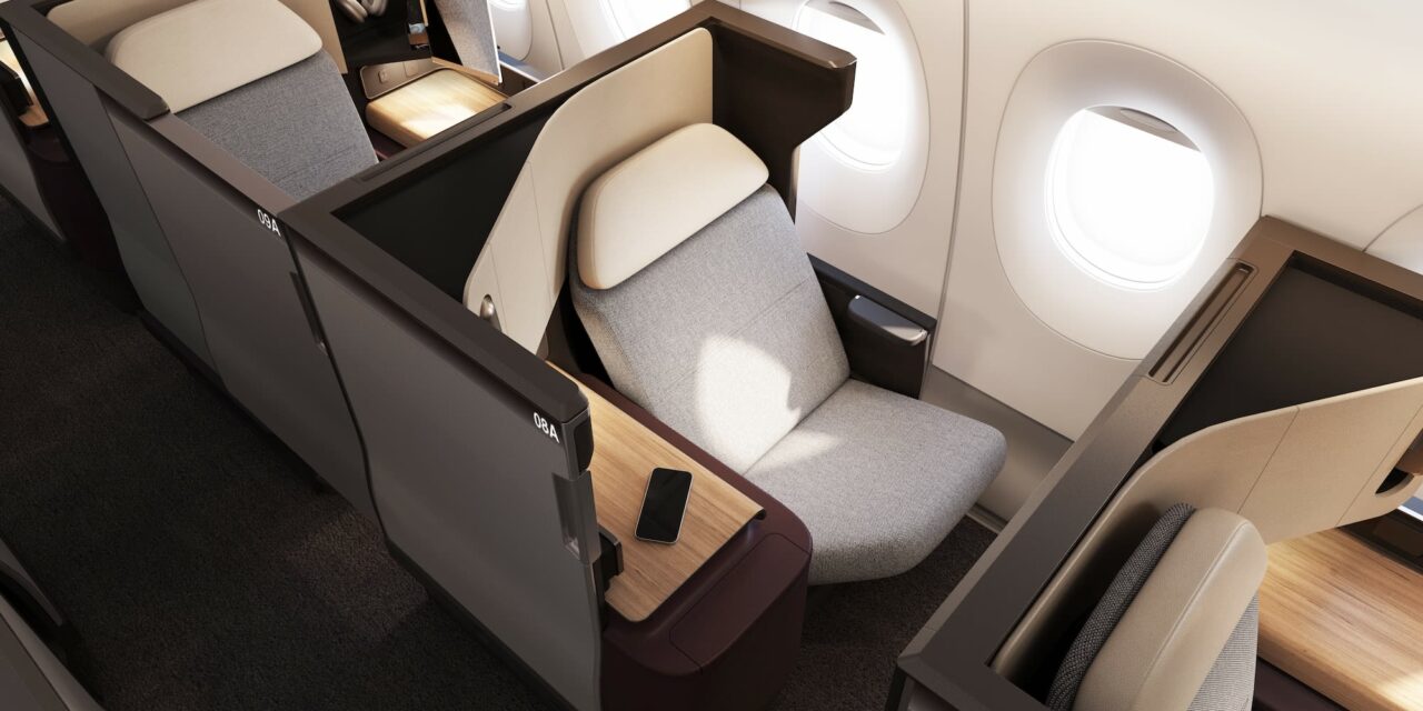 Qantas unveils cabin design of A350 project sunrise flight with special wellbeing zone