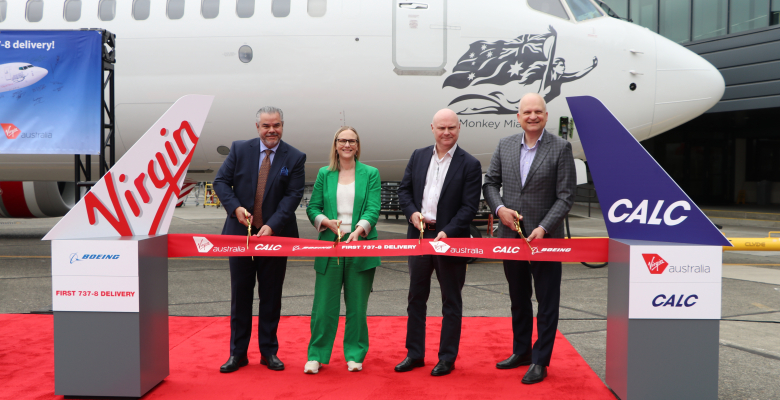 Virgin Australia takes delivery of its first Boeing 737-8 jet