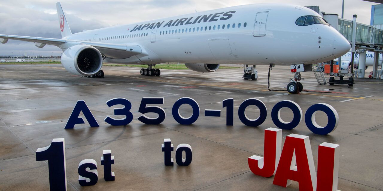 Japan Airlines takes delivery of first A350-1000