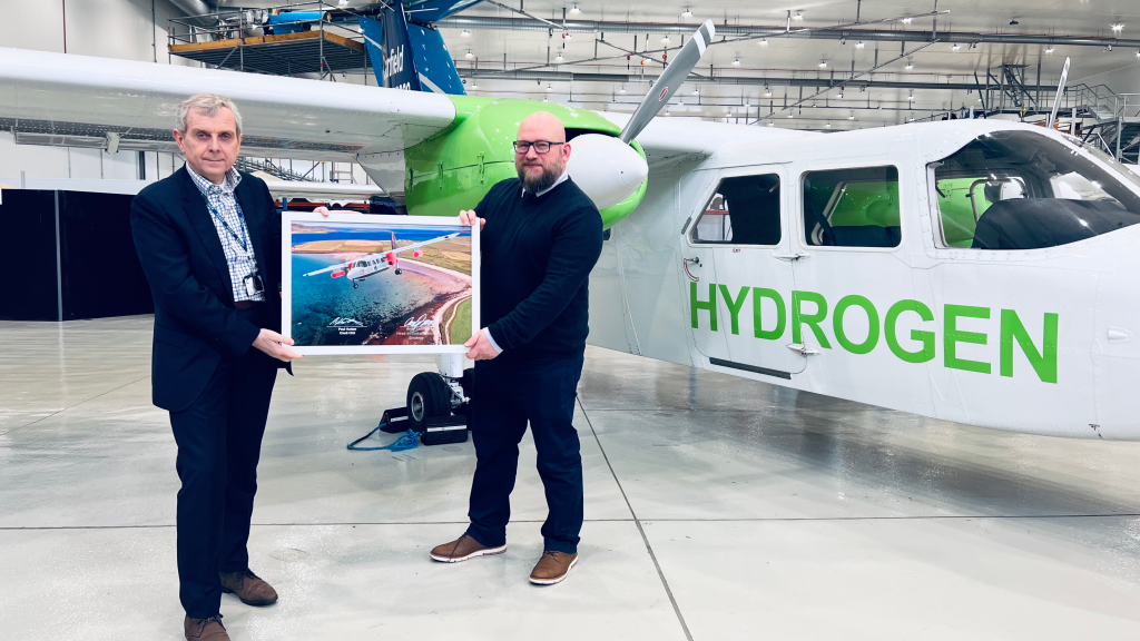 Cranfield Aerospace Solutions and Loganair to operate hydrogen-electric Islander in 2027