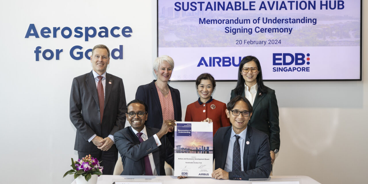 Airbus to launch sustainable aviation hub in Singapore