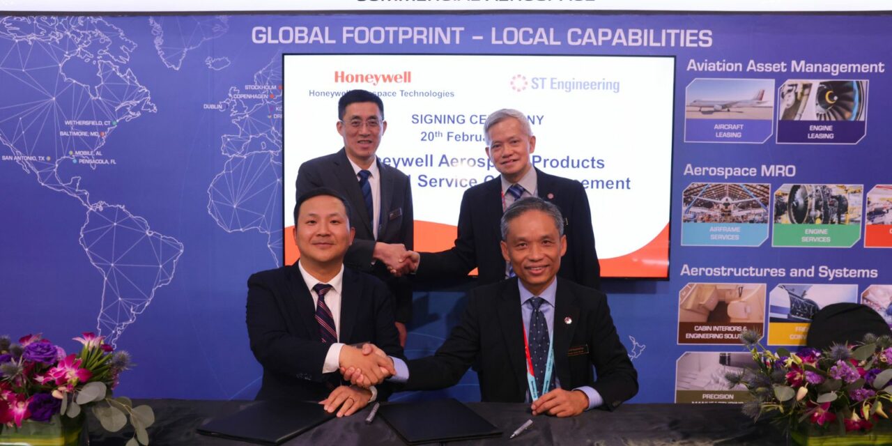ST Engineering and Honeywell extend components service and repair partnership