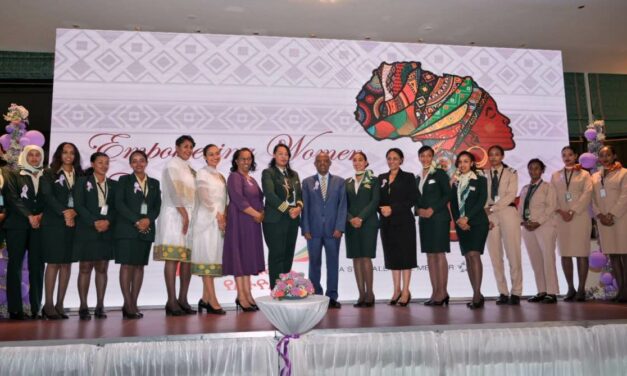 Ethiopian celebrates International Women’s Day with all-female operated flight to London