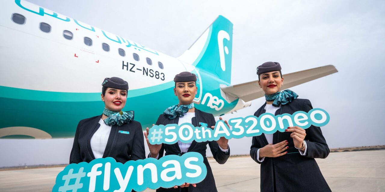 Saudi airline flynas receives 50th A320neo aircraft